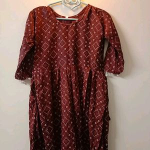 Red Short Kurta