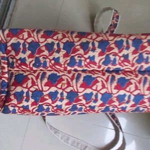 Jaipur Summer Collection Maroon And Blue Tote Bag