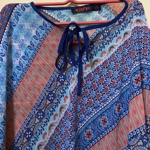 Blue Kaftan Top