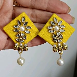 Kundan Pearl Earrings