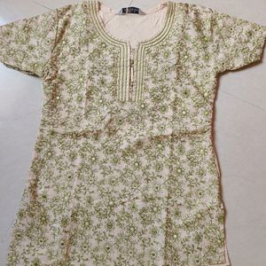 Threadwork Short Kurti