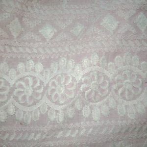 Chikankari Light Pink Kurti