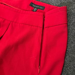 Beautiful Red Straight Pant