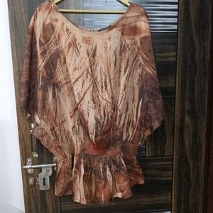 Silk Type Kaftan Top Free Size