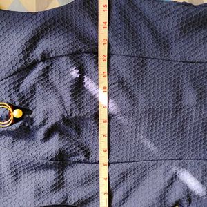 Navy Blue Van Heusen Solid Dress