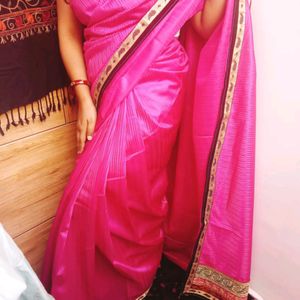 Beautiful Pink Saree