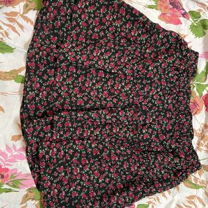 Berrylush Flowers Print Skirt