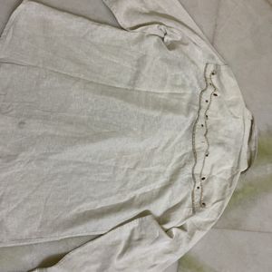 FESTIVE CREAM SHIRT FOR MEN