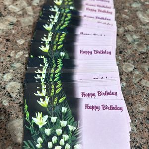 50 Happy Birthday Poster Stick Cards