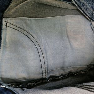 Textured Blue Jeans