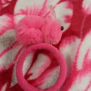 Pink colour Rabit Rubber Band