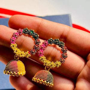 Multi Color Jhumka