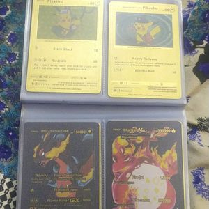 80 Pokemon Cards With Album