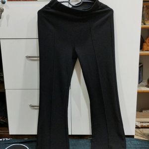 Black Straight Fit Trousers