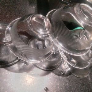 6 pises Glass Bowls