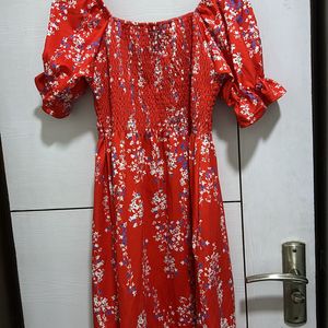 Red A Line Dress