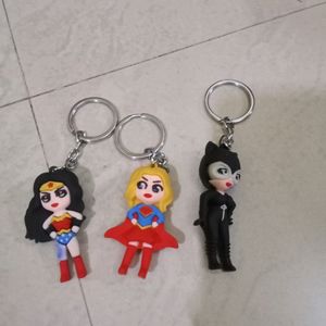 Combo Of 3 Cartoon Character key Chains