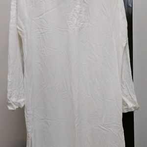 White Chikankari Kurta