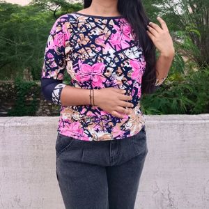 Printed Floral Top