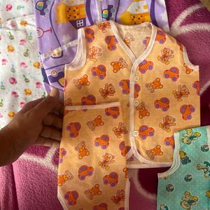 New Born Shirt & Napi Set Of 4..