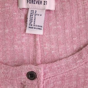 Forever 21 Pink Henley Top