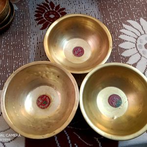 3 Brass Bowls