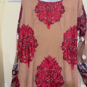 Original Pakistani Heavy Suit With Worked Duppata