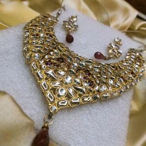 💥Women Wedding Wear Necklace with Earrings💥