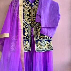 Traditional Purple Anarkali