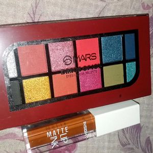 Eyeshadow Palette And Insights Lipstick