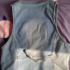 Light blue denim vest/jacket