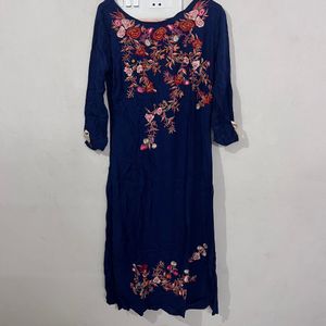 Kurti Thread Embroidery Kurta XS