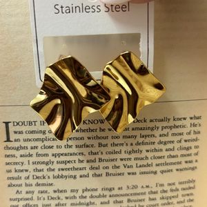 Hammered Earings - Anti tarnish |Stainless steel