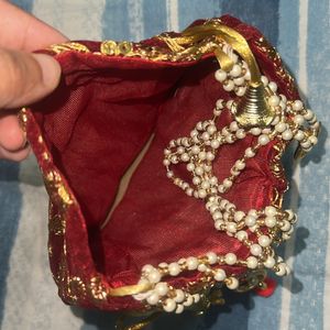 Red Wedding Batwa | Party Clutch