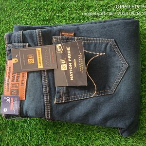 Men's Blue Denim Jeans For Fomal Wear