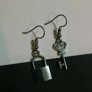 Lock And Key Earrings