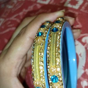 Blue Bangle & Bracelet