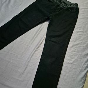 Stylish Black Denim Jeans For Girls