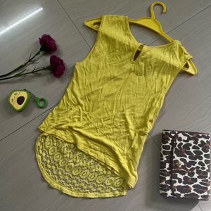 NEON Yellow Lace Tank Top 🌼