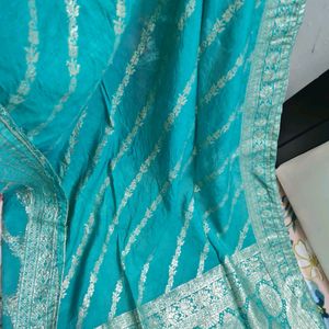 Unused Beautiful Soft Banarasi Silk Dubatta