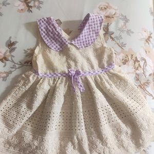 Only 29 Shipping Today-EmbroiderLace Frock For B