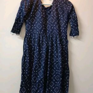 Blue Short Top For Women