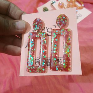 BEAUTIFUL HANDMADE RESIN EARINGS