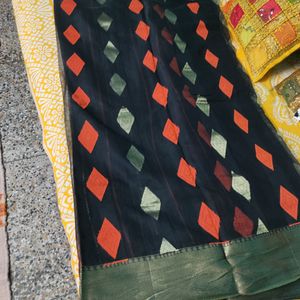 Gorgeous Cotton Silk Handloom Saree