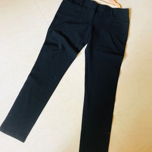 Black Branded Cotton Pant