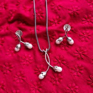 Shaya Inspired White Bud Silver Replica Set