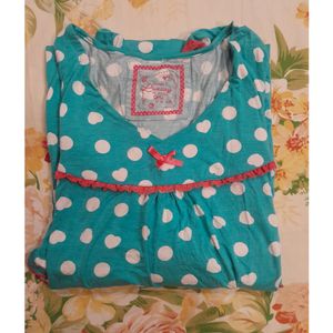 Polka Dots & Hearts Nightgown