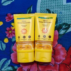 Mamaearth Ubtan Detan Sunscreen Combo