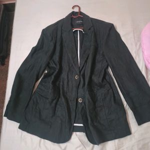 Black Over Size Blazer For Women