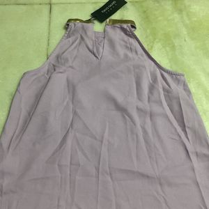 LAVENDER ALTER NECK SEQUNCE TOP